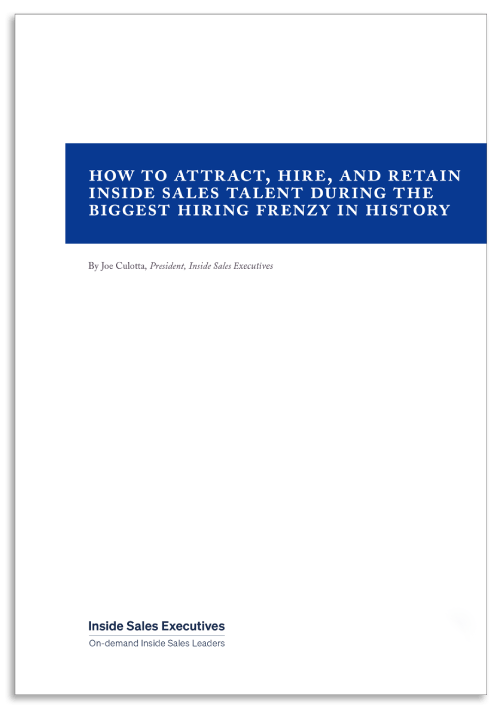 how to attract, hire and retain inside sales talent guide